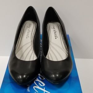 Solid Black Heels Cushion Insoles Comfortable 6